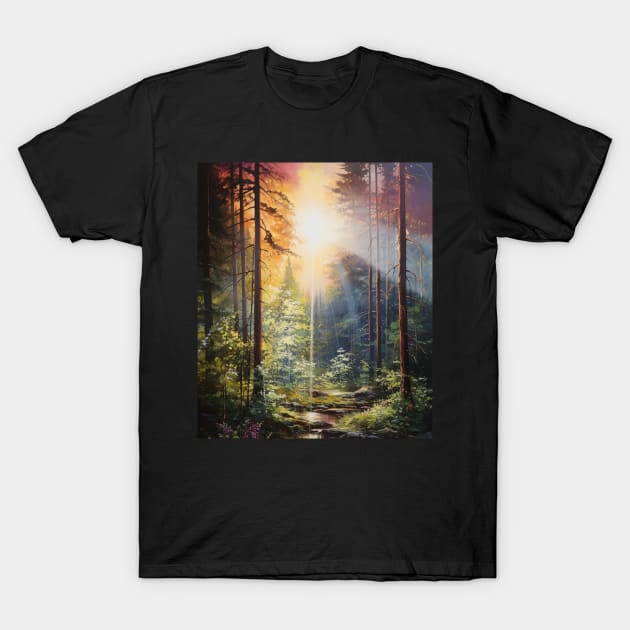 Twilight's Forest Symphony T-Shirt by vk09design